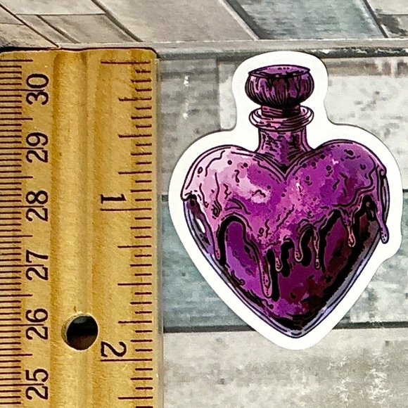 π10/$10π Purple Gothic Reusable Waterproof Vinyl Sticker Decal - Picture 1 of 1